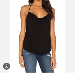 Krisa Elegant Black Cowl Neck Dress